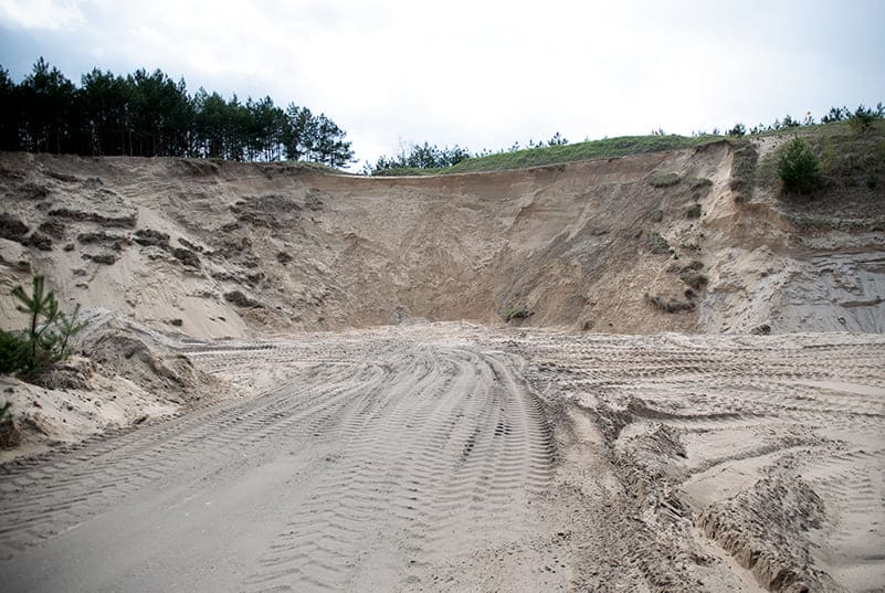 piach w żwirowni Gburczyk w Dolnej Grupie